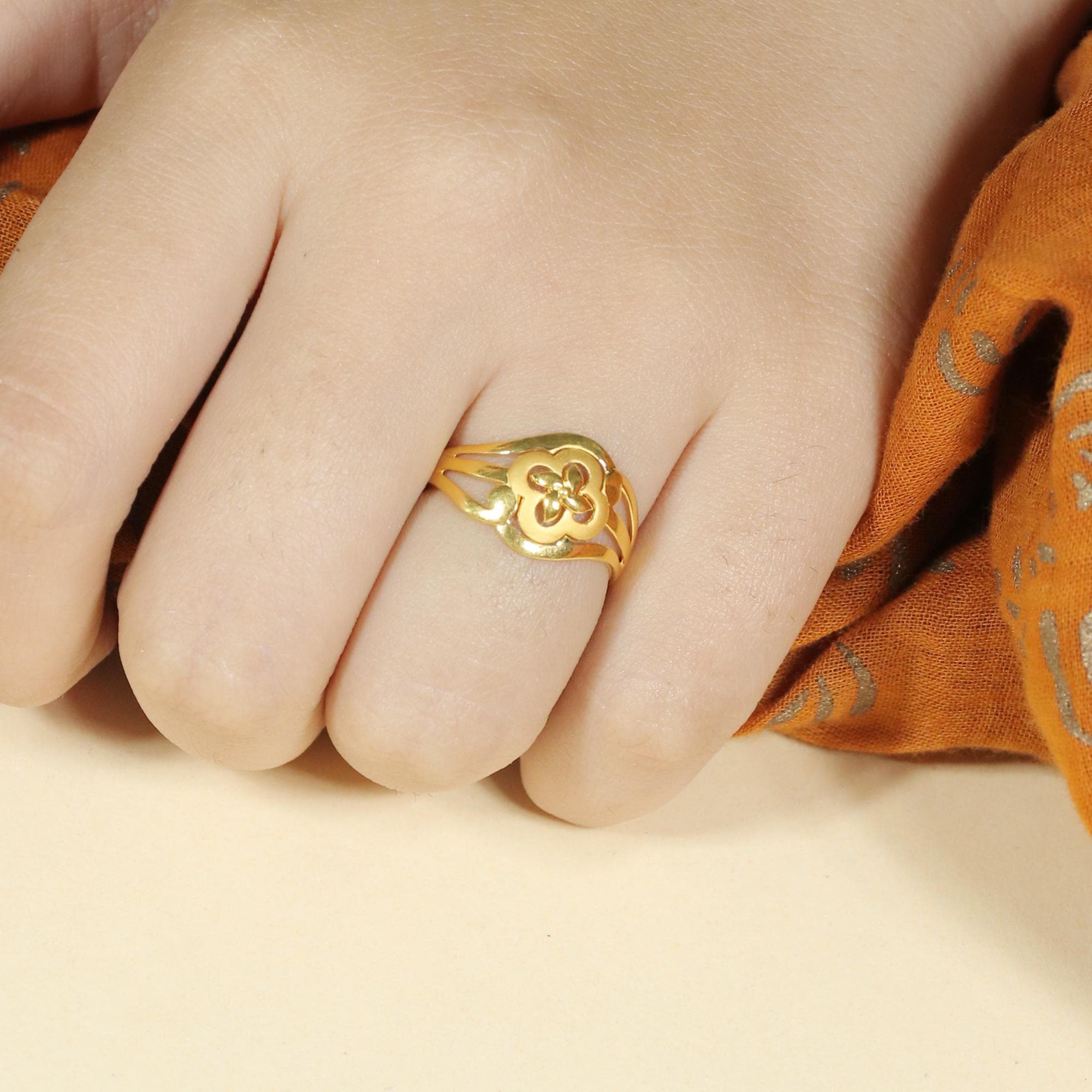 IndianJewelry ＊RINGのみ 22k Gold Ring, Indian Handmade Jewelry, Women's Real Ring, OOS2468