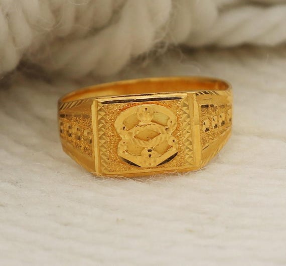 22k Gold Ring, Handmade Jewelry, Indian, Gift, Real Gold, Women
