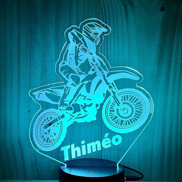 Lampe LED Moto personnalisable