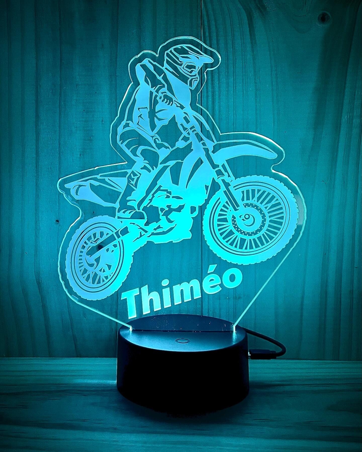 Lampe moto personnalisée