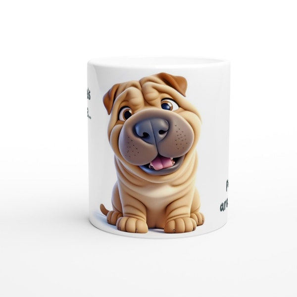 シャーペイの面白い犬のギフト セラミックマグ/コーヒーカップ