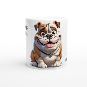 Bulldog Funny Dog Gift Ceramic Mug/Coffee Cup