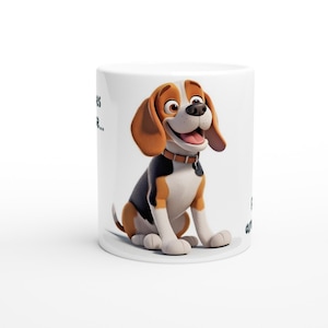 Beagle Funny Dog Gift Ceramic Mug/Coffee Cup