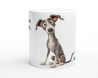 Lurcher Funny Dog Gift Ceramic Mug/Coffee Cup