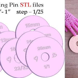 Set guide ad anello per mattarello per mattarelli regolabili - Guida ad anello di varia altezza - 3 mm - 25 mm - Imposta file STL per la stampa 3D