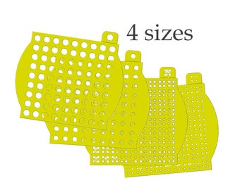 Circle Stencil - Sprinkle Stencil STL set- Round Stencil, 4 sizes - Make sprinkles on the baking - STL File for 3D Printing