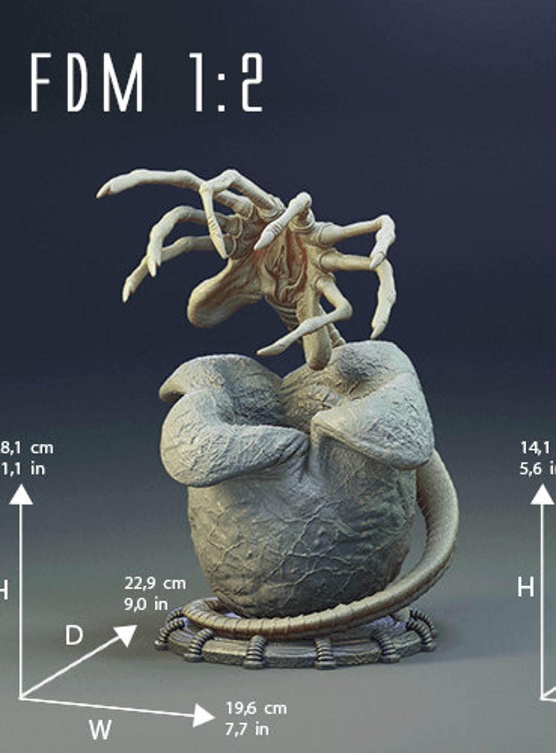 Alıen Facehugger 3D STL Filealıen Facehugger Model Print Etsy