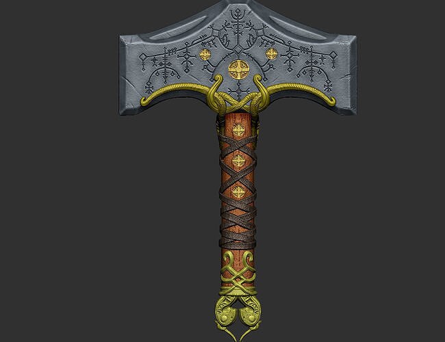 God of War Thor's Hammer Digital 3MF 3D File for Cosplay -  Israel