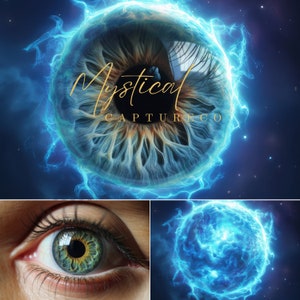 Composite JPG Oeil Iris Photographie Écrin Overlay | Modèle Iris Round 045 Art Print Gift