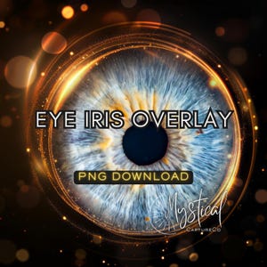 Superposición de iris del ojo PNG transparente