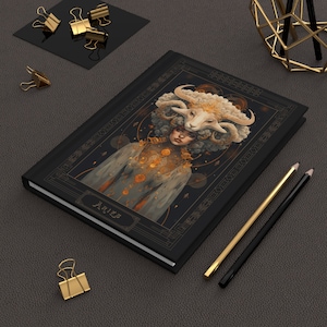 Aries Zodiac Hardcover Journal | Astrology Journal