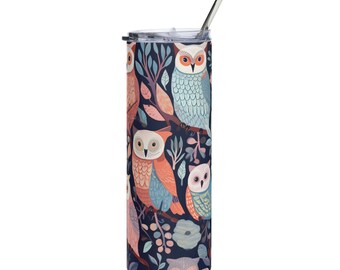 Whimsical Owls | Stainless Steel Tumbler