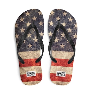 American Pride: Vintage Flag | Flip-Flops