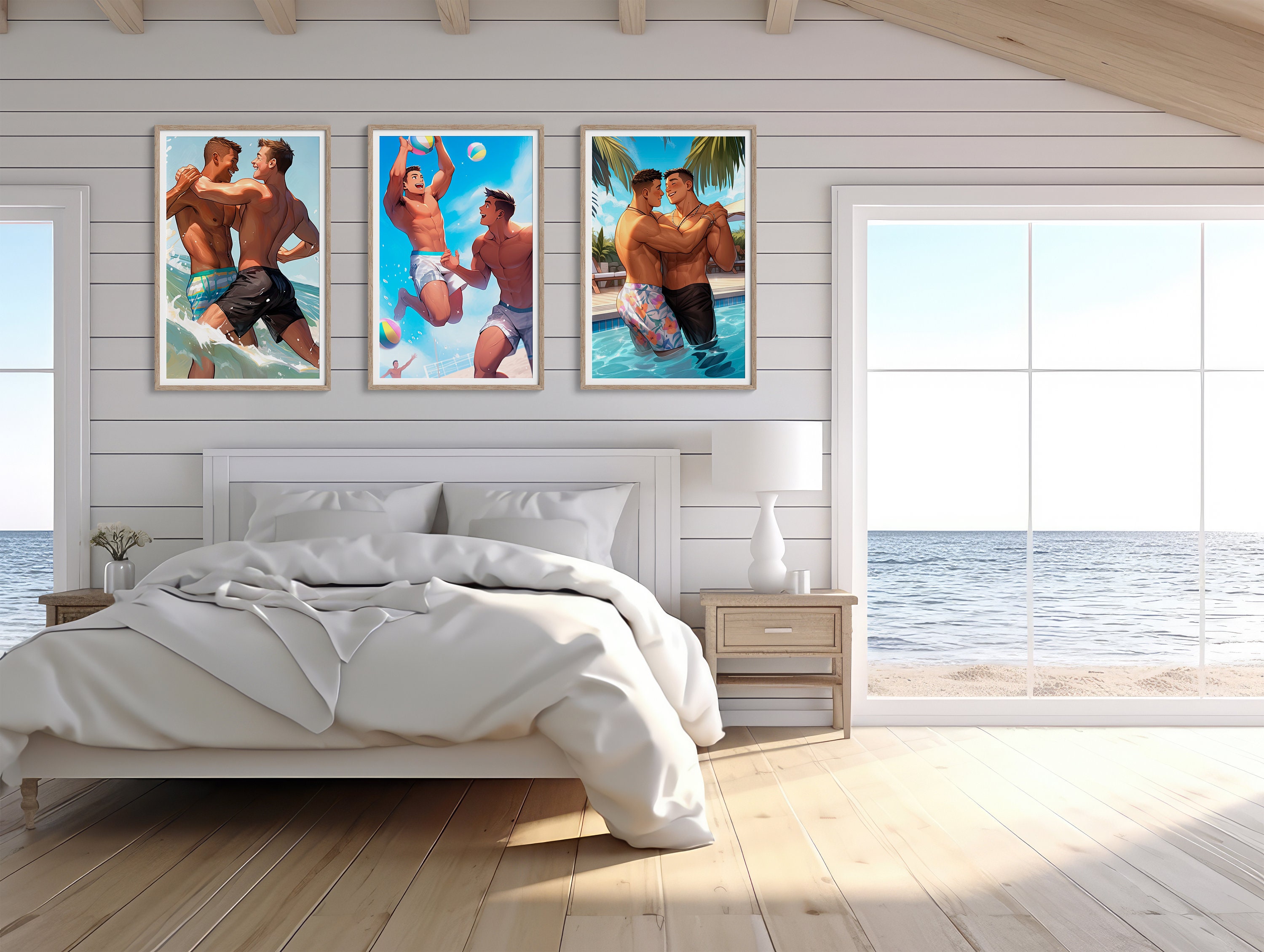 Printable Gay Love Wall Art Digital Download Pride Art - Etsy