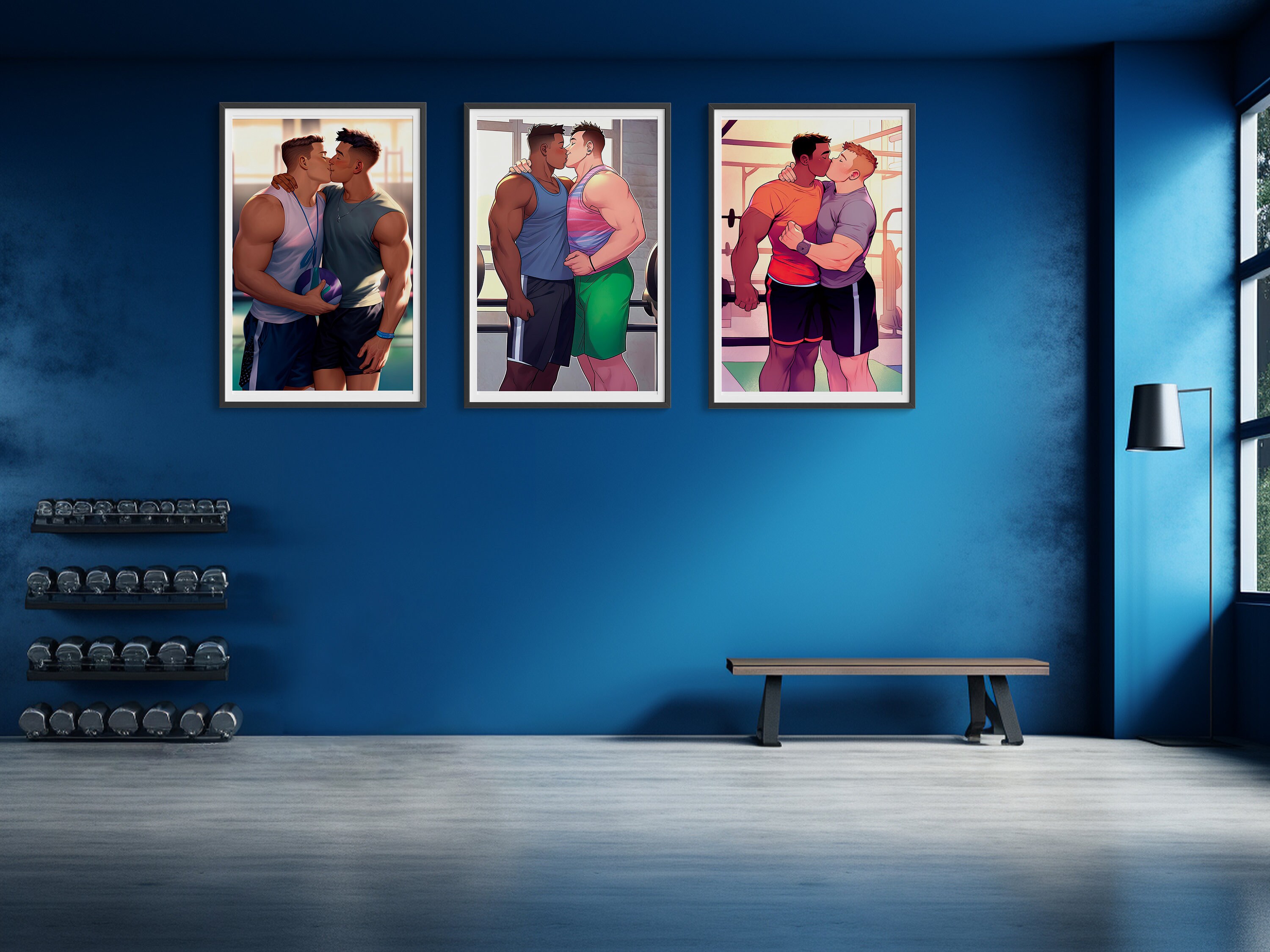 Printable Gay Love Wall Art Digital Download Pride Art - Etsy