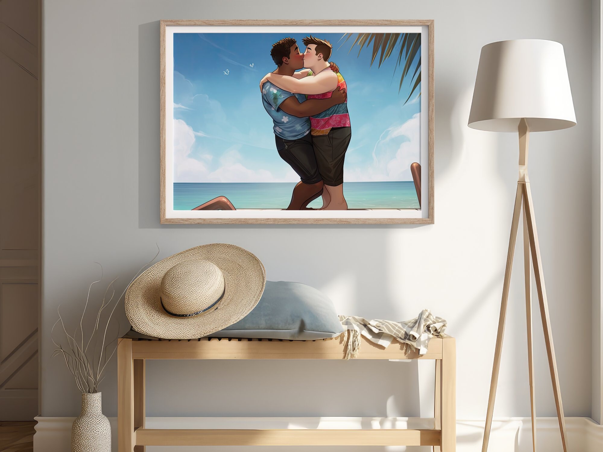 Printable Gay Love Wall Art Digital Download Pride Art - Etsy