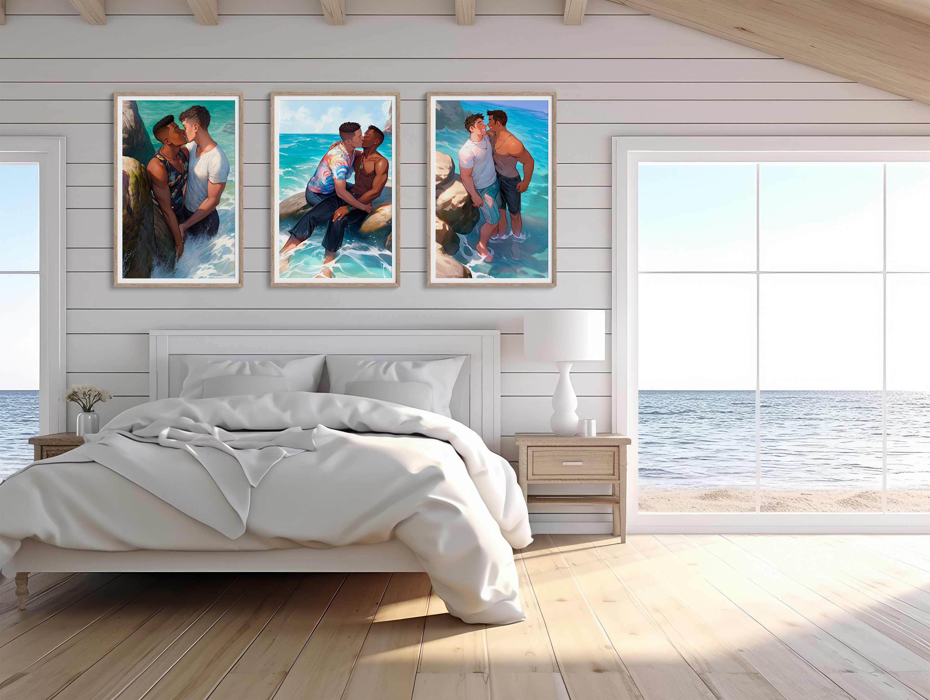 Printable Gay Love Wall Art Digital Download Pride Art - Etsy