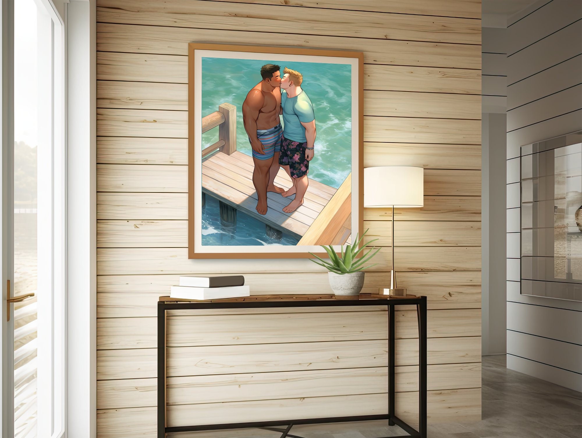 Printable Gay Love Wall Art Digital Download Pride Art - Etsy