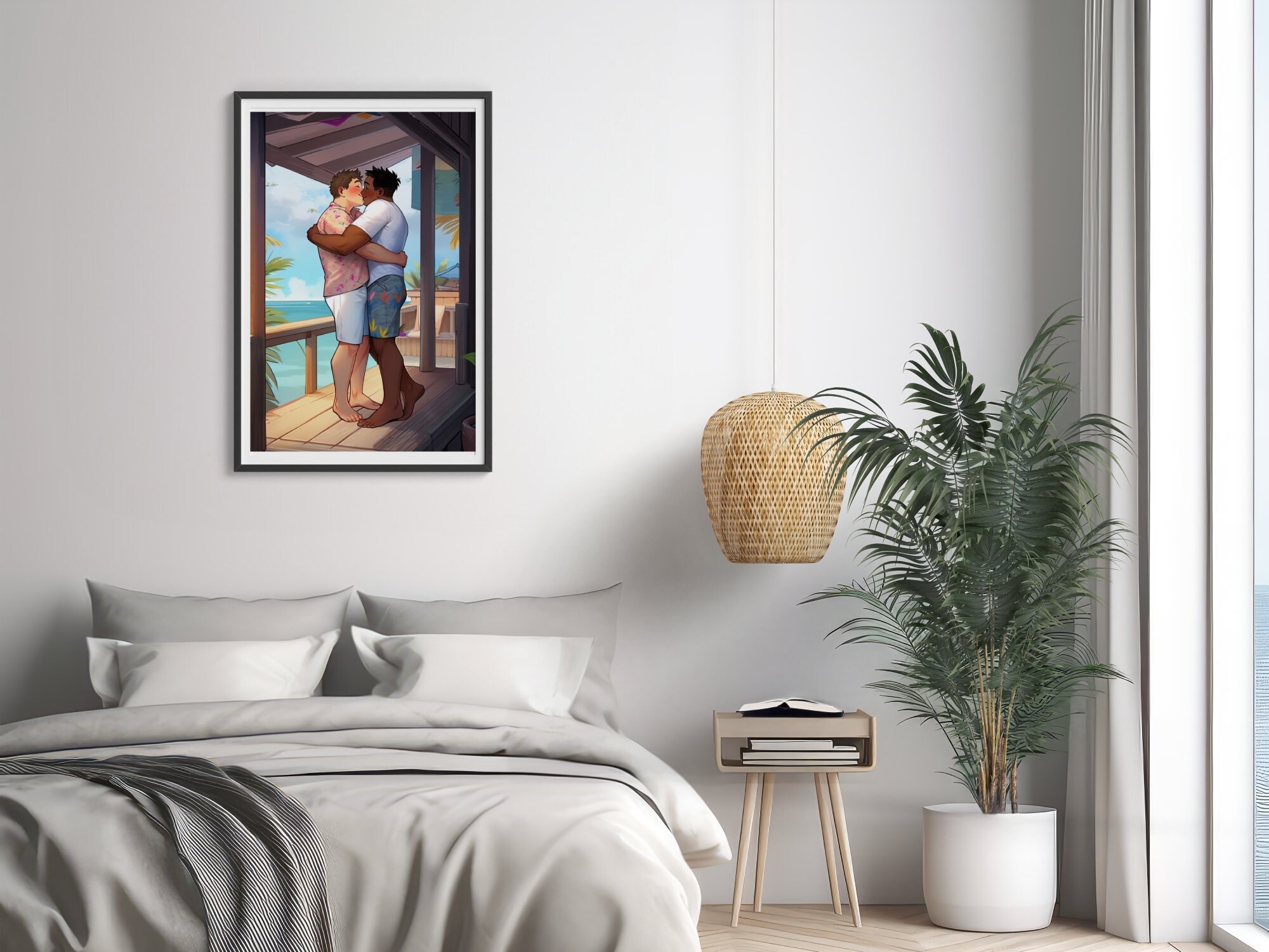 Printable Gay Love Wall Art Digital Download Pride Art - Etsy