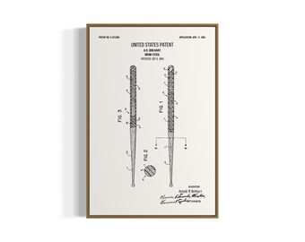 Drumsticks Patent Art Print | Printable Wall Art | Digital Download | Black and White