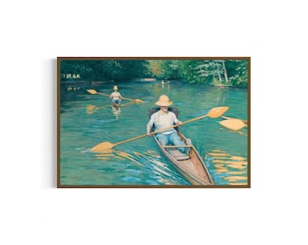 Vintage Rowers River Kunstdruck (Digitaler Download)