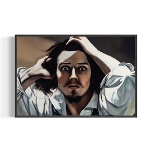 Vintage Portrait | The Desperate Man (1843) by Gustave Courbet | French Fine Art Print | Digital Download