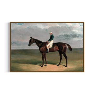 Jockey on Horse Vintage Sports Art Print | Printable Wall Art | Digital Download