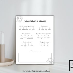 Airbnb Guest Feedback Form Template Editable in Canva, Customizable ...