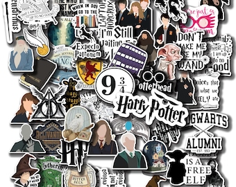 51-delige Harry Potter-stickers – esthetische vinylstickers voor laptop, dagboek, fiets, gitaar en meer