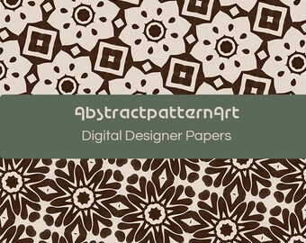 ABSTRACT PATTERN ART - Seamless Pattern - Digital Background - Printable Paper Set - Abstract