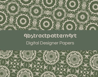 ABSTRACT PATTERN ART - Seamless Pattern - Digital Background - Printable Paper Set - Abstract