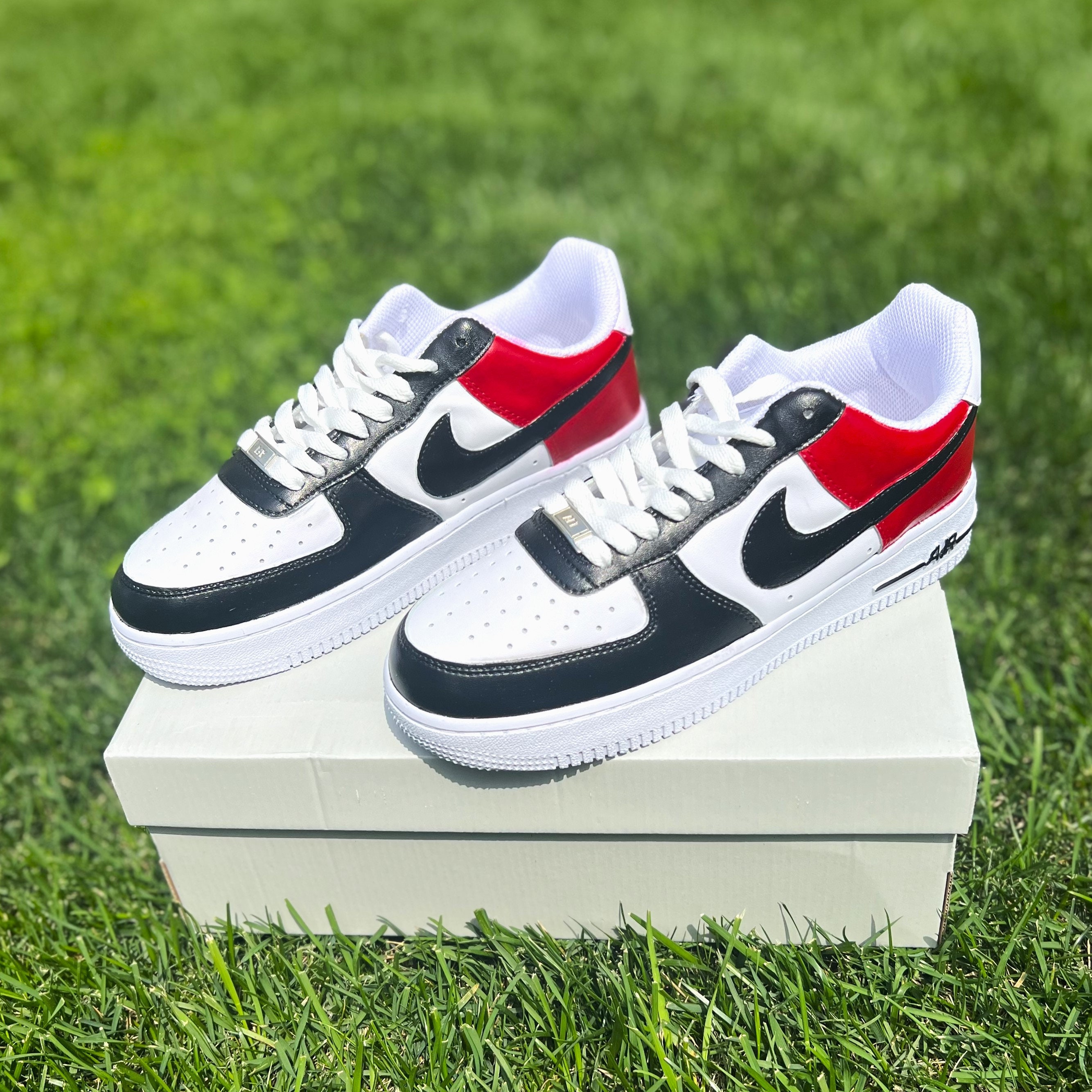 mens black and red air force