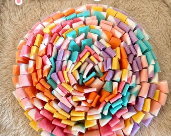 Snuffle Mat for dogs, cats and bunnies ~ large size ~ machine washable ~ puzzle feeder ~ non slip backing