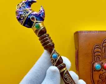 Handmade Aura Quarz Kristall Stift | Moon & Arrow Edelstein Schreibstift