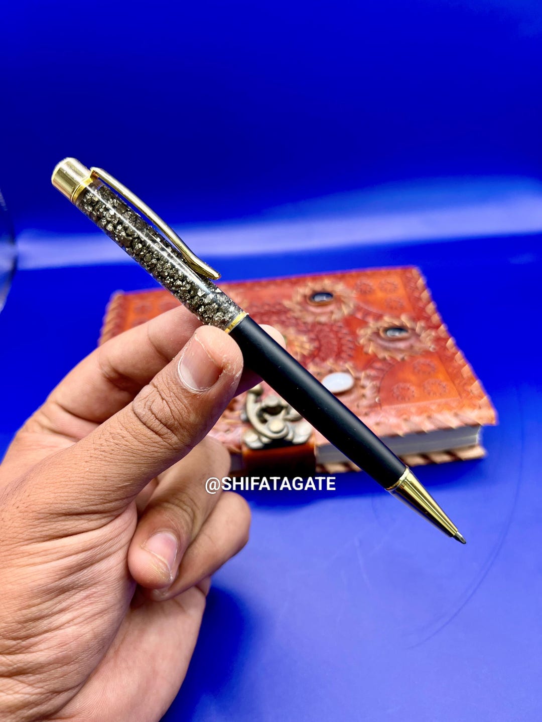 Pyritre Pen Pyrite Crystal Ballpoint Pen: Abundance & Success Desk Accessory - Etsy