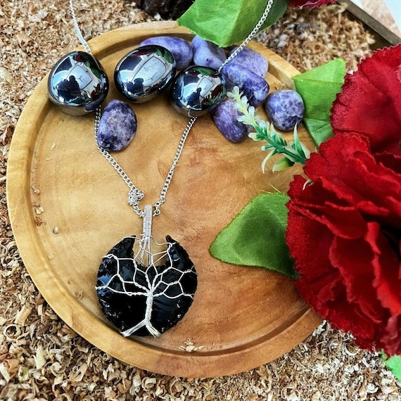 LIQUIDAZIONE Collana Di Cristallo Avvolta In Filo Di Selenite - Foto 8