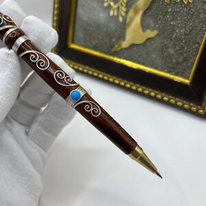 Aura Moon Ball Pen – Handmade Crystal Writing Pen image 5