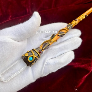 Wire Wrapped Clear Quartz Wand: Handcrafted Crystal Magic Wand