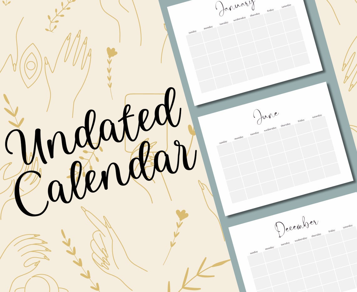 Minimalist Printable 2024 Calendar 2024 Planner Monthly - Etsy