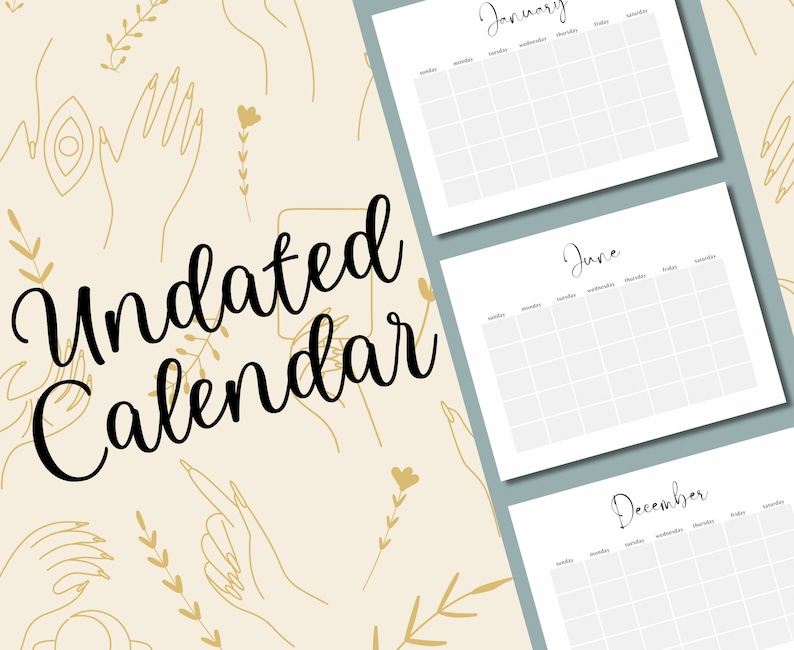 Minimalist Printable 2024 Calendar 2024 Planner Monthly Etsy