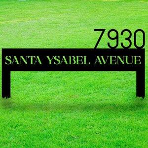 Custom Address Stake Sign, Personalized House Number Sign , Home Number Sign, Modern Yard Address Sign, Lawn Address Stake,Housewarming Gift