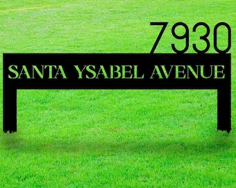 Custom Address Stake Sign, Personalized House Number Sign , Home Number Sign, Modern Yard Address Sign, Lawn Address Stake,Housewarming Gift
