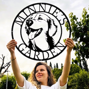 Personalized Dog Name Sign, Your Dog Photo Sketch Any Breed, Kennel Name Sign, Doghouse Decor Gift, Your Pet Name Sign, Dog Owner Lover Gift