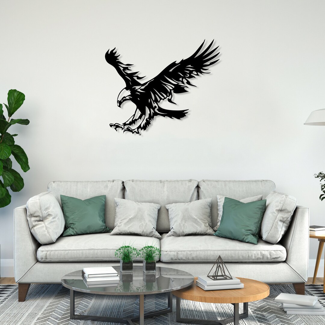 Metal Large Eagle Wall Art, Animal Wall Art, Eagle Decor, Nature Lovers