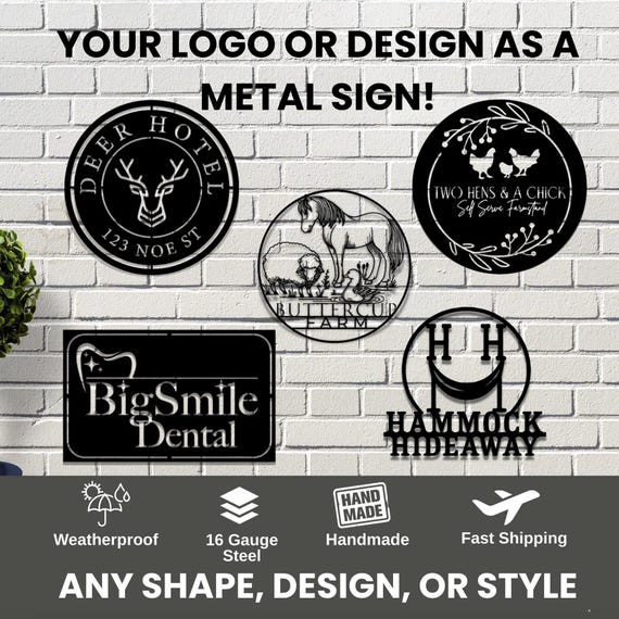 Custom Metal Sign, Your Custom Text Here Sign, Your Logo Here Decor, Personalized Logo Sign, Custom Design Metal Sign , Custom Business Gift