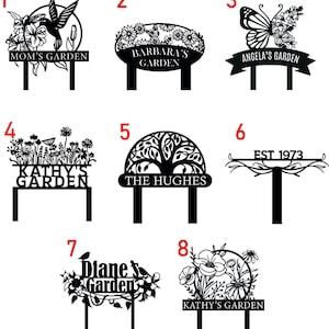 Custom Metal Garden Stake, Garden Marker, Every Garden Metal Stake, Personalized Gift, Gardener Name Sign, Mom Garden Sign, Outdoor Yard Art image 2