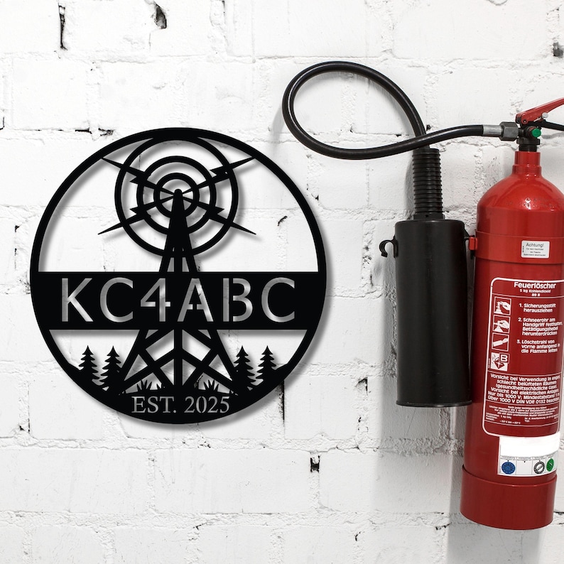Amateur radio wall sign for club room decor