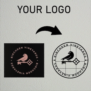 Metalen bord op maat, bord met aangepaste tekst hier, decor van je logo hier, bord gepersonaliseerd logo, metalen bord op maat ontwerp, aangepaste relatiegeschenk afbeelding 8