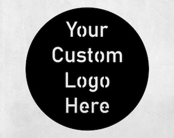 Custom Metal Logo Sign in Any Size Any Shape, Personalized Business Artwork, 16 Gauge Steel Shop Sign, Your Logo Metal Sign Carved Inside