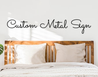 Custom Metal Words, Your Text Sign, Cursive Words Sign, Custom Name Script, Personalized Wedding Decor, Indoor Outdoor Sign, Metal Word Gift